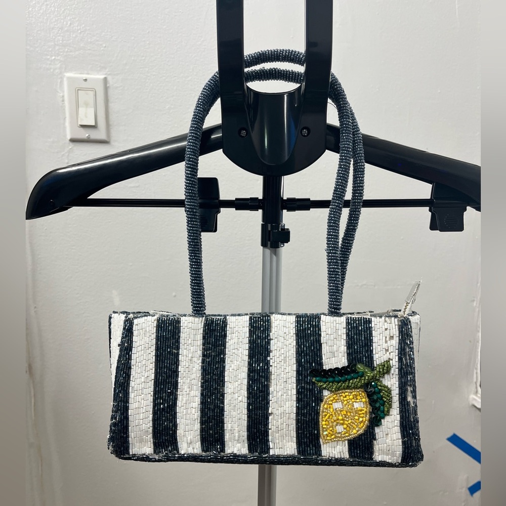 Striped purse